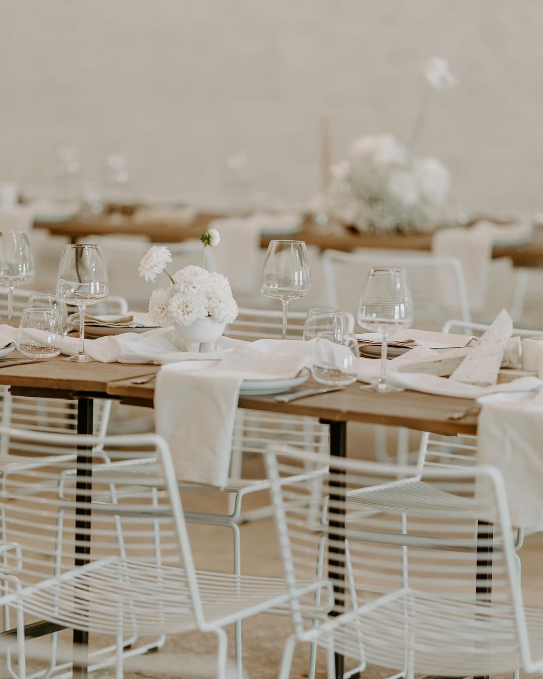 ledger & co wedding event hire north east victoria seating white wire chair